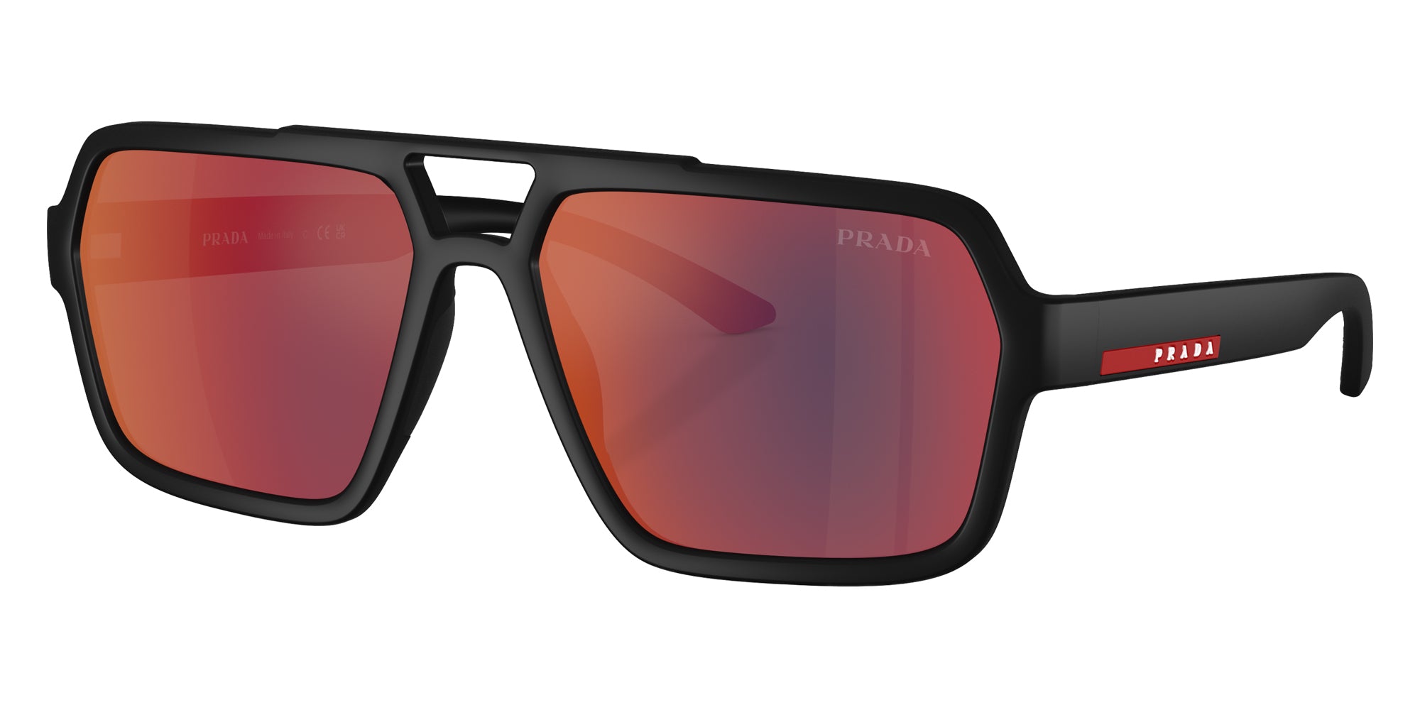 PRADA LINEA ROSSA SUNGLASSES - PS A06S DG008F 59 - Black Rubber