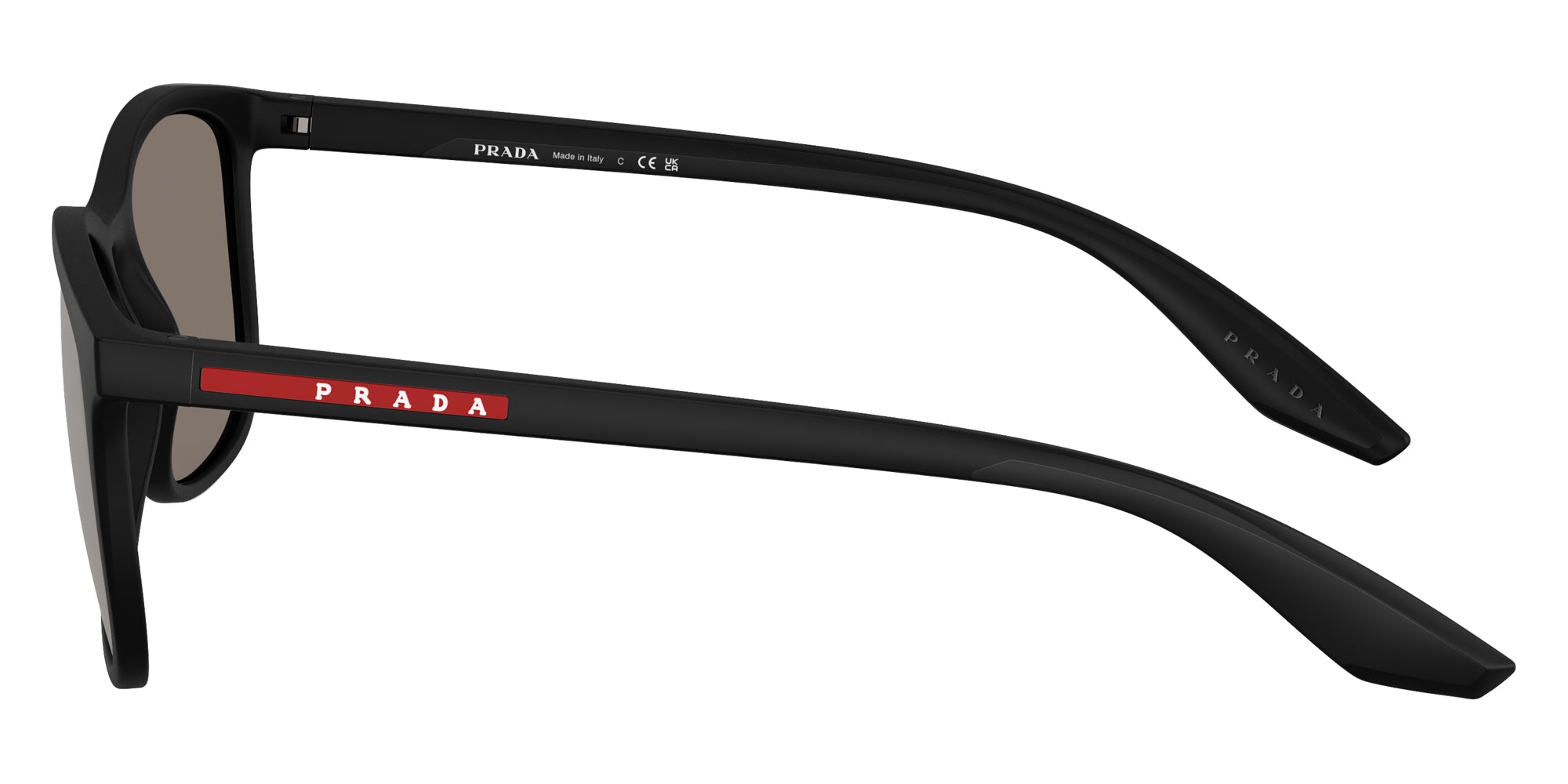 PRADA LINEA ROSSA SUNGLASSES - PS A08S 1BO2B0 56 - Matte Black/Black Rubber