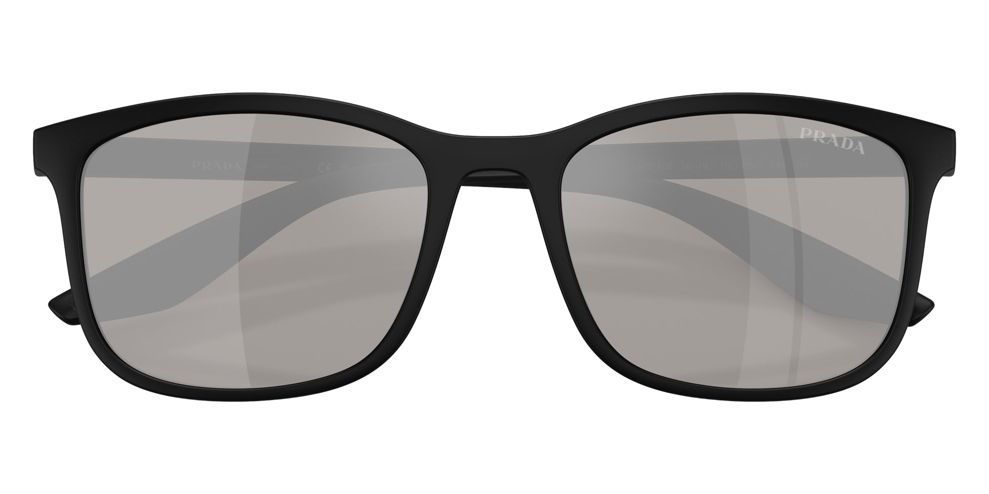 PRADA LINEA ROSSA SUNGLASSES - PS A08S 1BO2B0 56 - Matte Black/Black Rubber