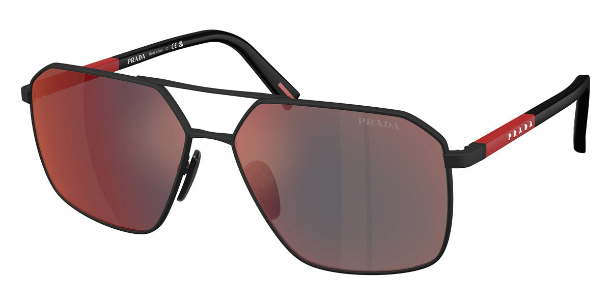 PRADA LINEA ROSSA SUNGLASSES - PS A50S DG008F 60 - Black Rubber