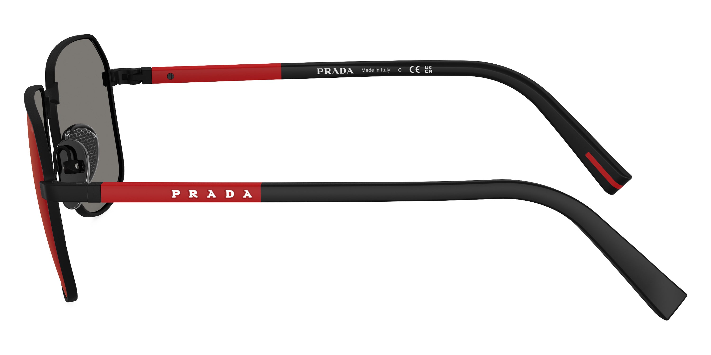 PRADA LINEA ROSSA SUNGLASSES - PS A51S DG008F 57 - Rubber Black/Black Rubbered