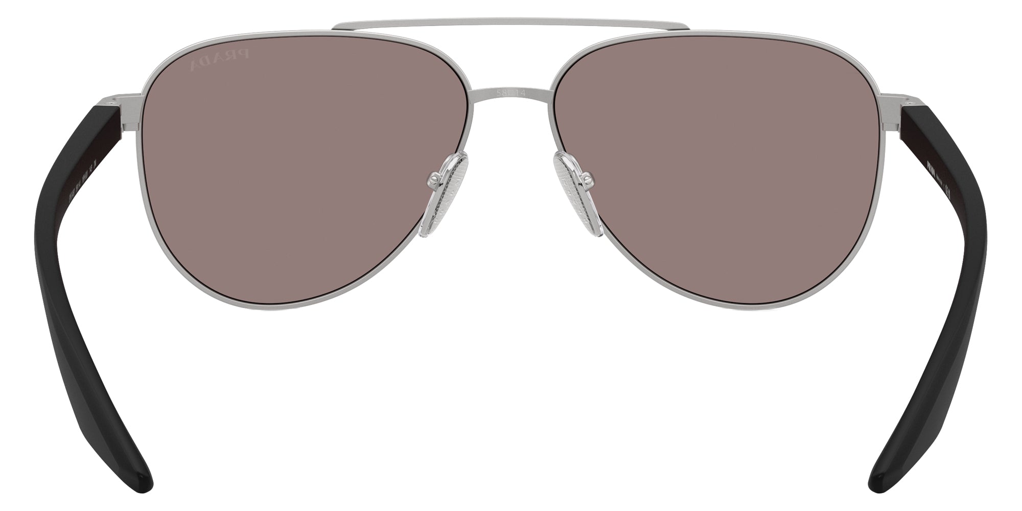 PRADA LINEA ROSSA SUNGLASSES - PS A52S 18X80I 58 - Black Rubber/Matte Gray