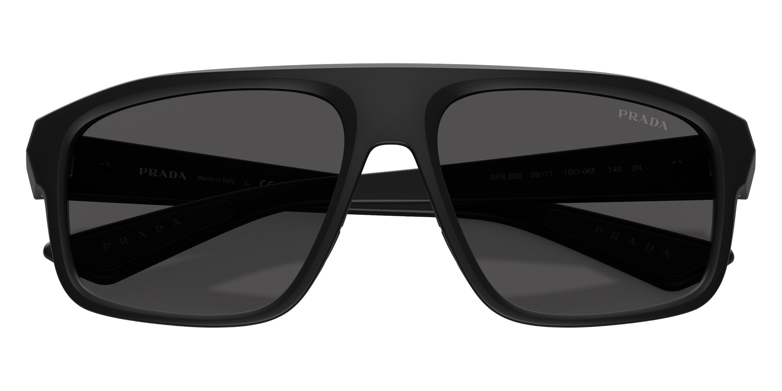 PRADA LINEA ROSSA SUNGLASSES - PS B02S 1BO06F 59 - Matte Black