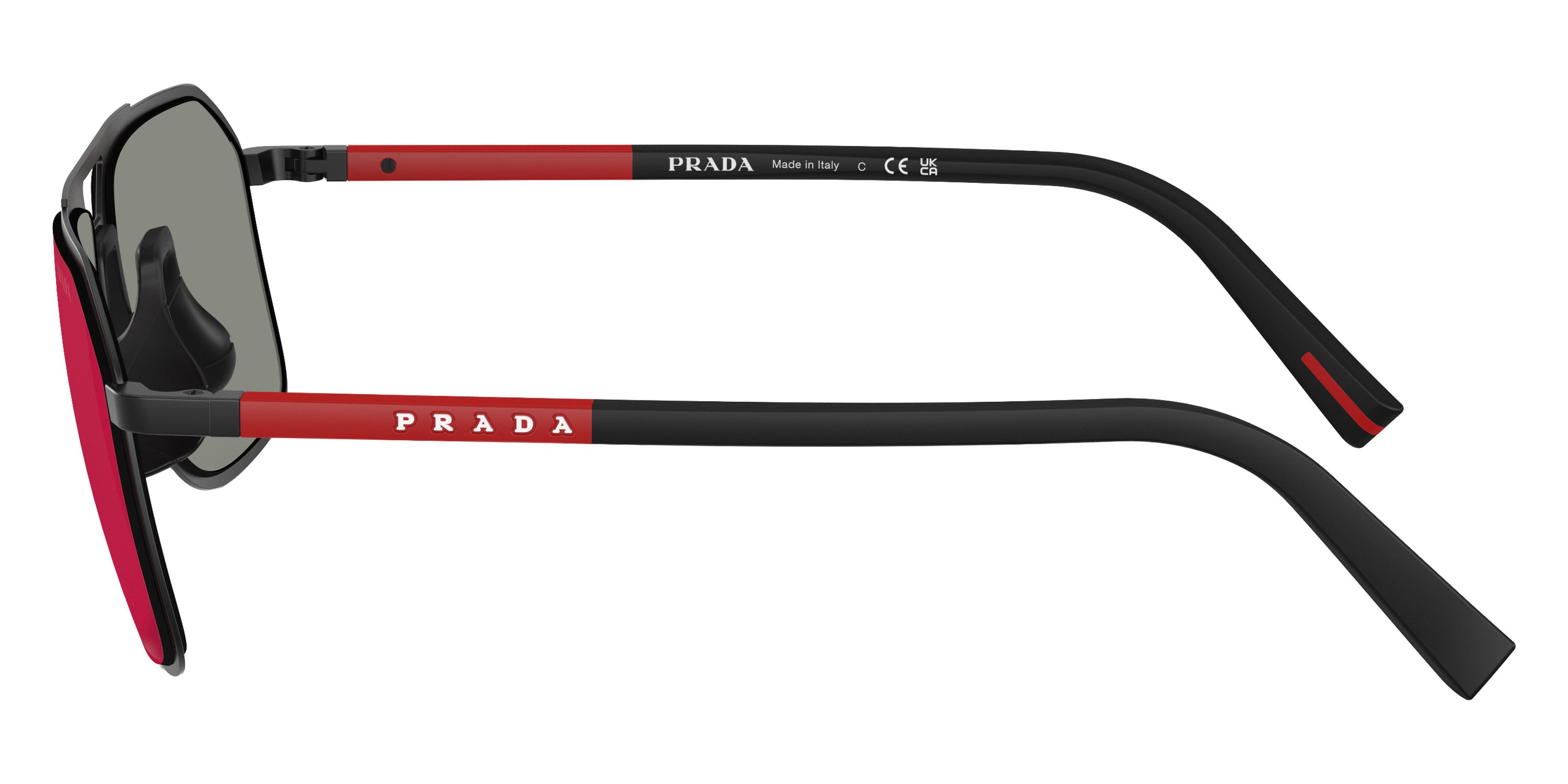 PRADA LINEA ROSSA SUNGLASSES - PS B51S 1BO08F 56 - Matte Black