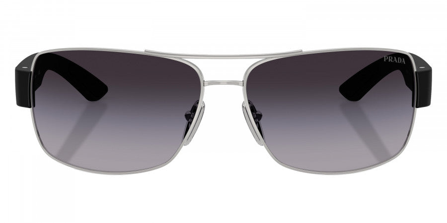 PRADA LINEA ROSSA SUNGLASSES - PS B52S 1BC09U 65 - Silver