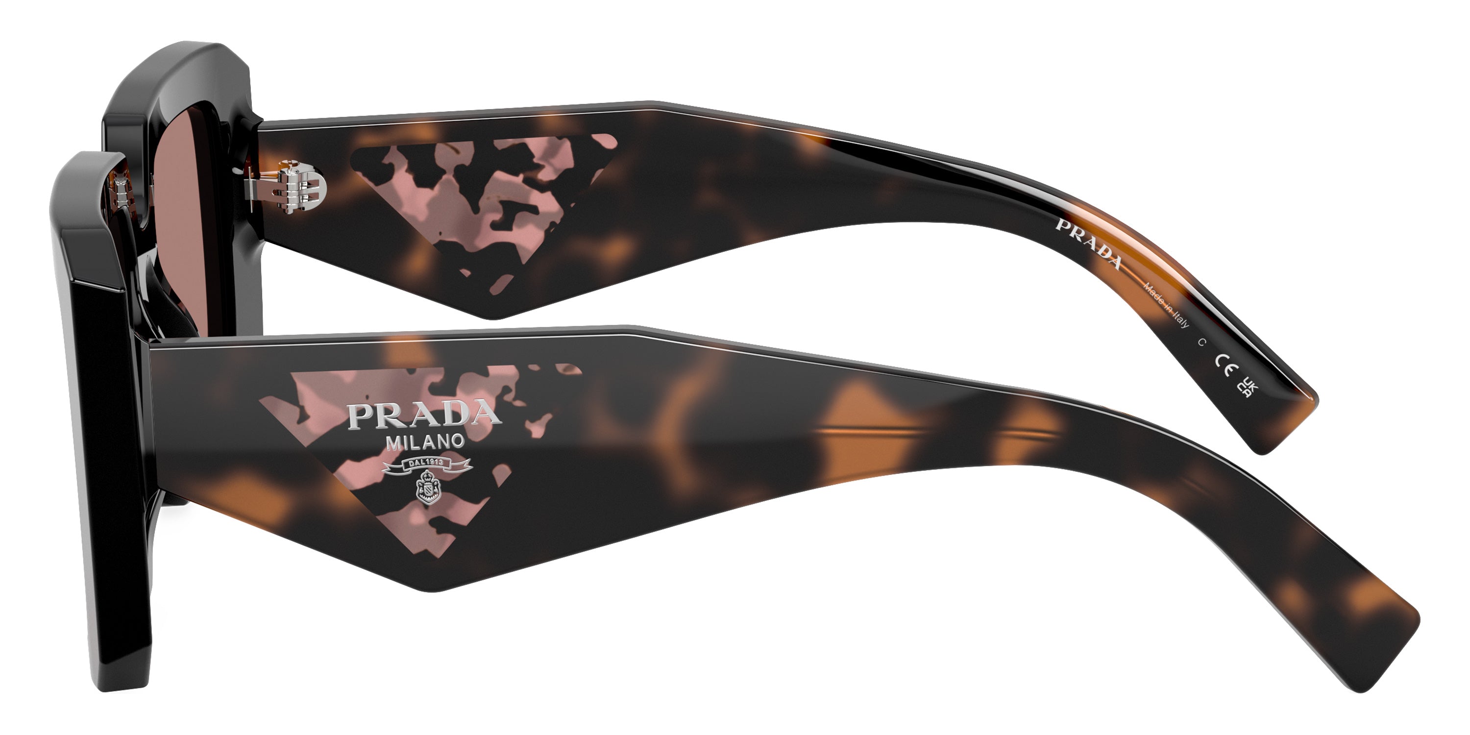 PRADA SUNGLASSES - PR 23YS 27B60B 51 - Black/Mauve Tortoise/Pink Tortoise