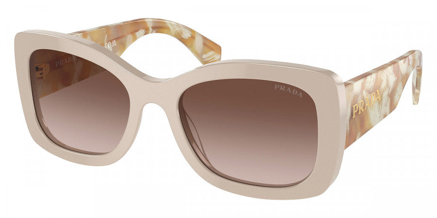 PRADA SUNGLASSES - PR A08S 11O6S1 56 - Desert/Desert Tortoise