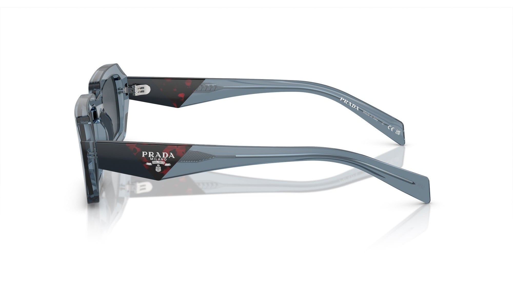 PRADA SUNGLASSES - PR A12S 19O70B 52 - Transparent Blue
