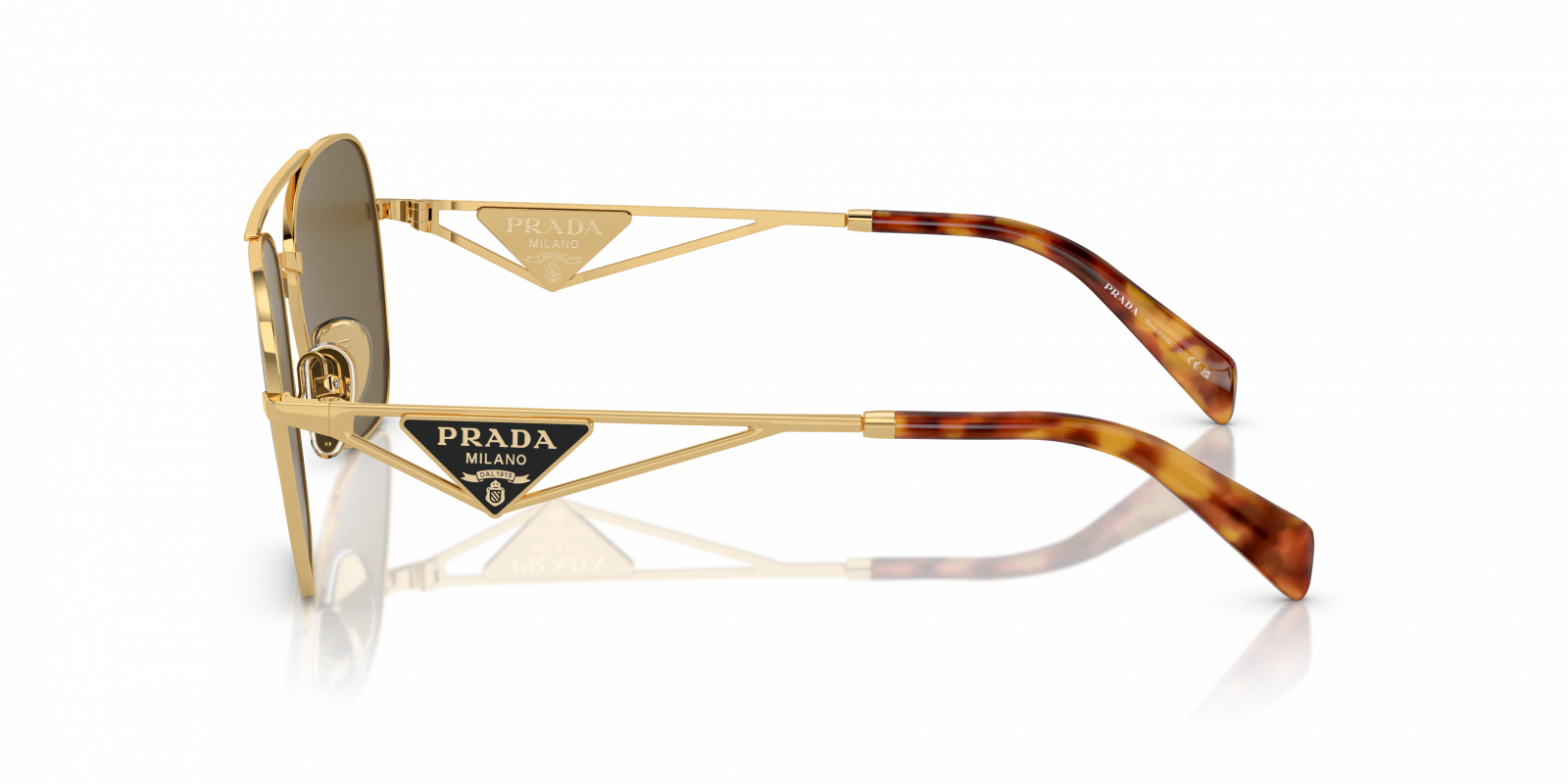 PRADA SUNGLASSES - PR A50S 5AK01T 59 - Gold