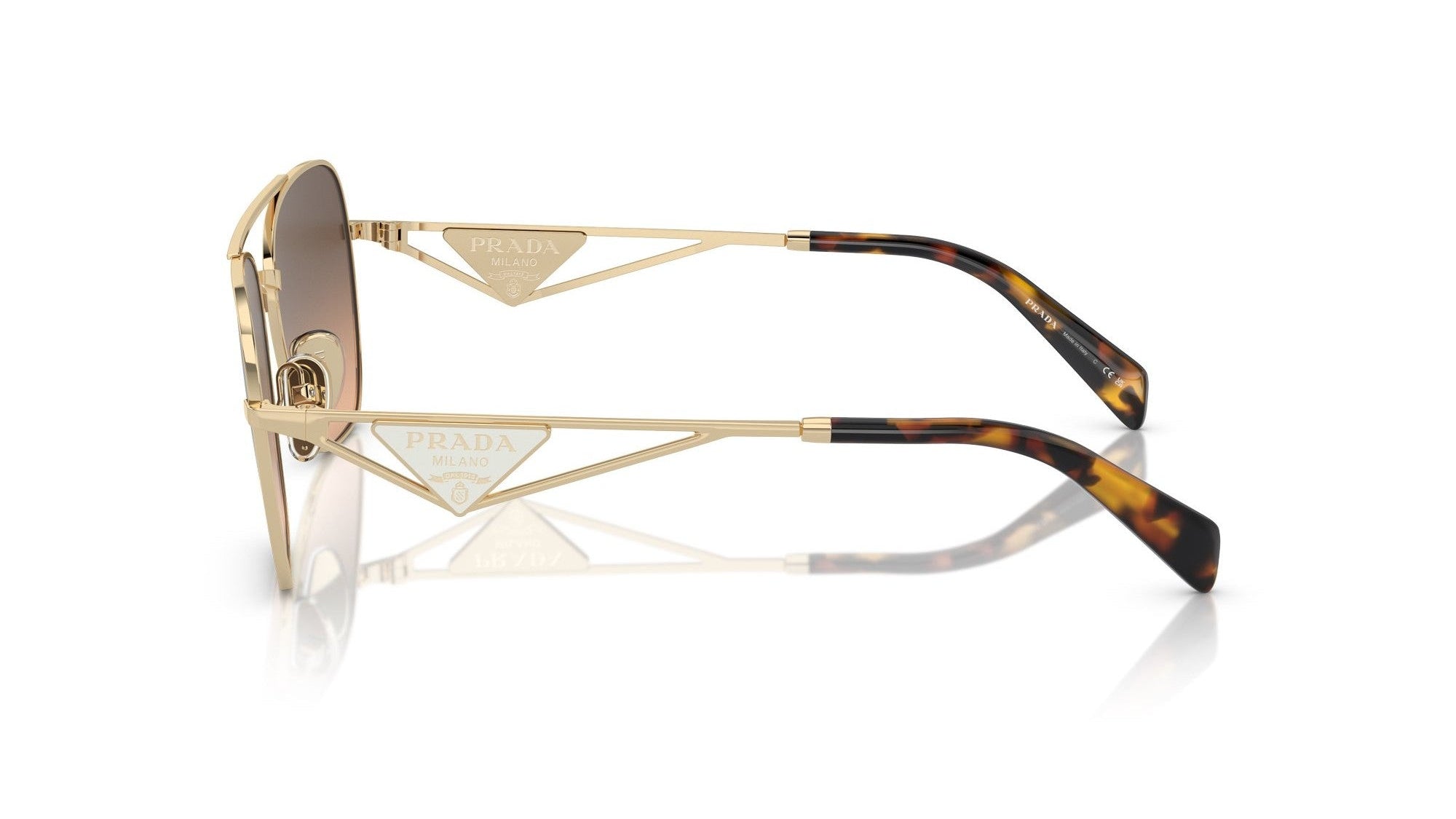 PRADA SUNGLASSES - PR A50S ZVN50C 59 - Pale Gold