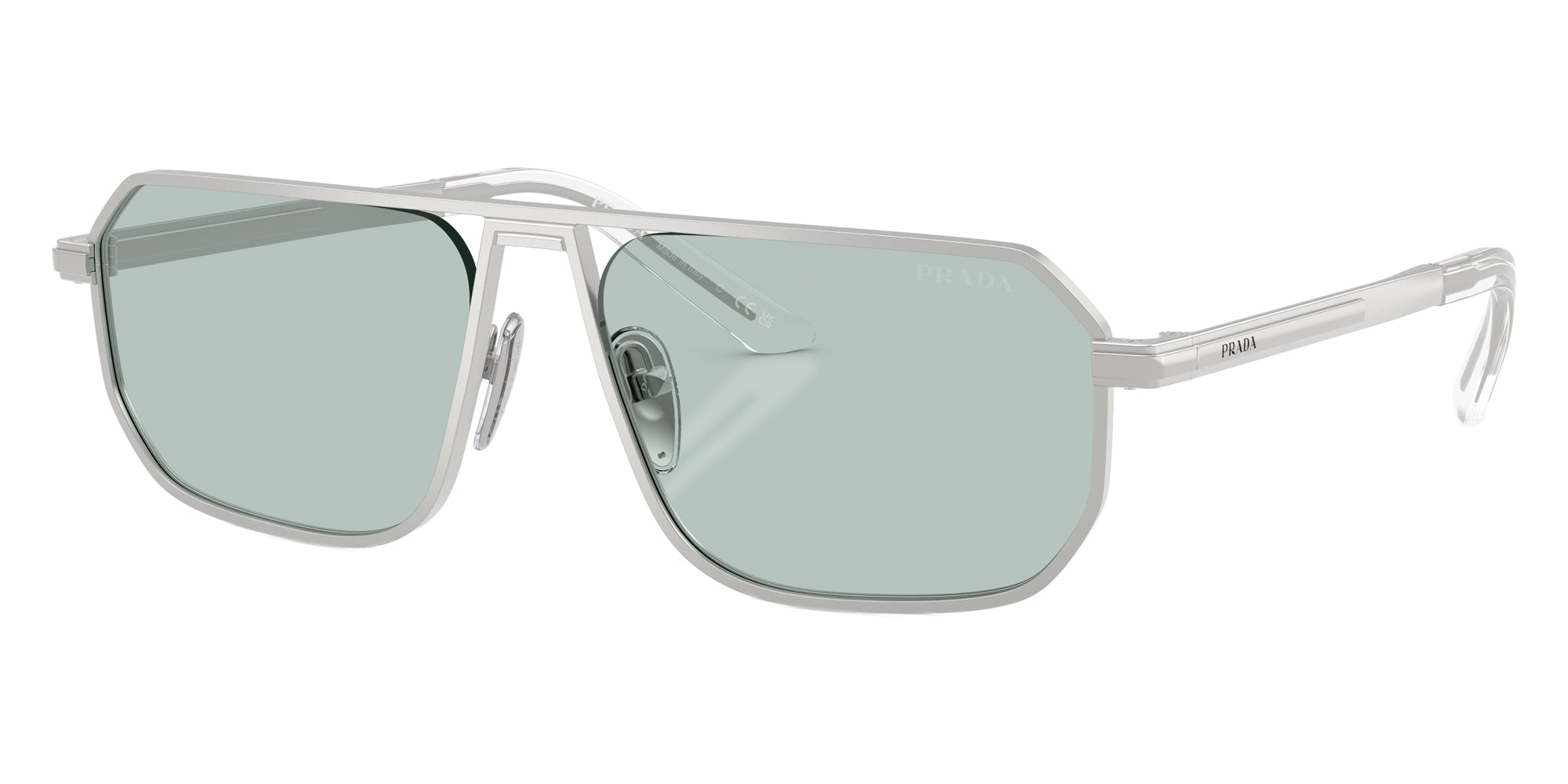 PRADA SUNGLASSES - PR A53S 27540N 59 - Matte Silver
