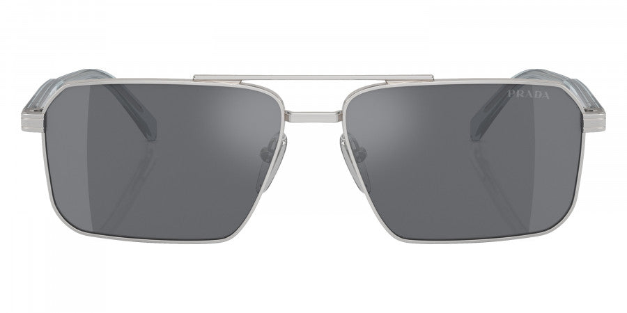 PRADA SUNGLASSES - PR A57S 1BC175 - Silver/Transparent Azure