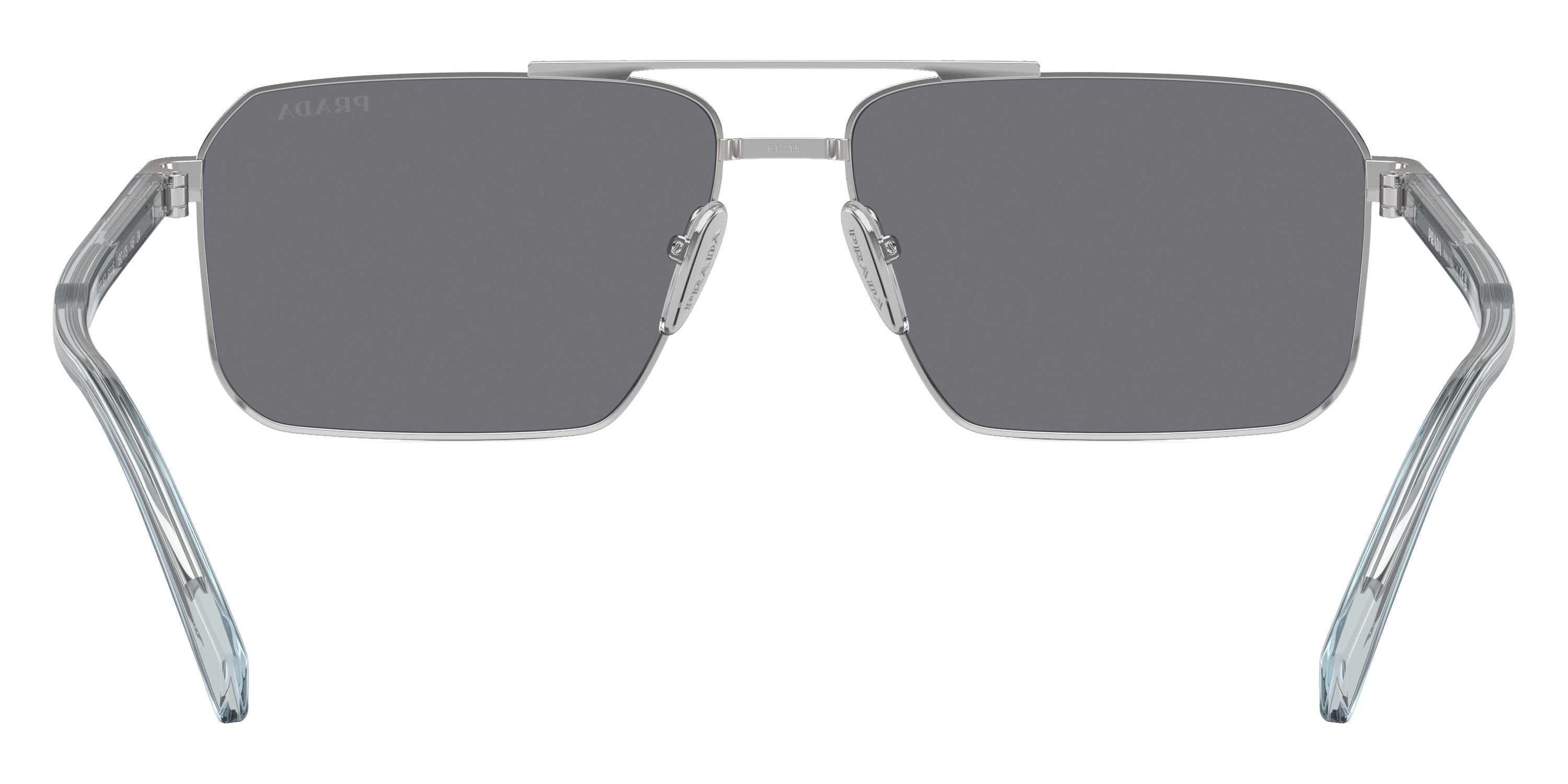 PRADA SUNGLASSES - PR A57S 1BC175 - Silver/Transparent Azure