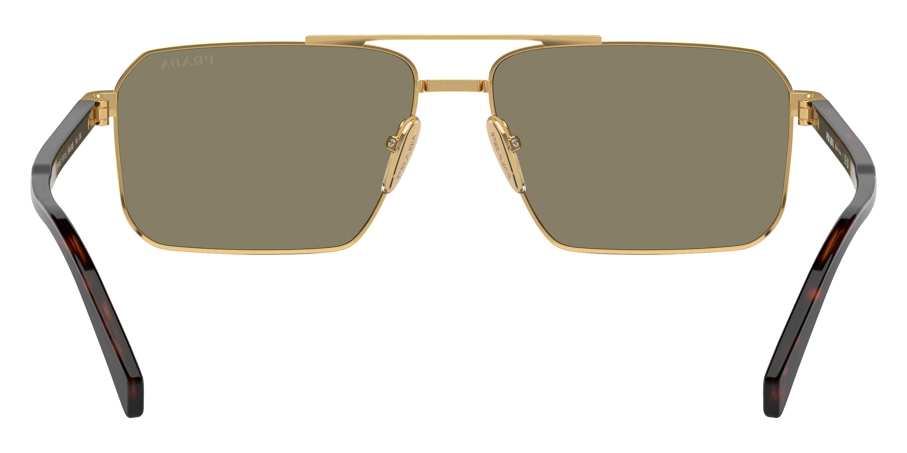 PRADA SUNGLASSES - PR A57S 5AK90F 61 - Gold/Radica Tortoise