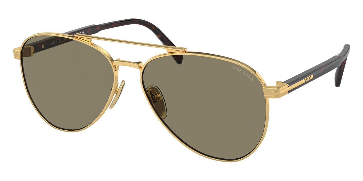 PRADA SUNGLASSES - PR A58S 5AK90F 58 - Gold/Radica Tortoise