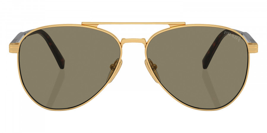 PRADA SUNGLASSES - PR A58S 5AK90F 58 - Gold/Radica Tortoise