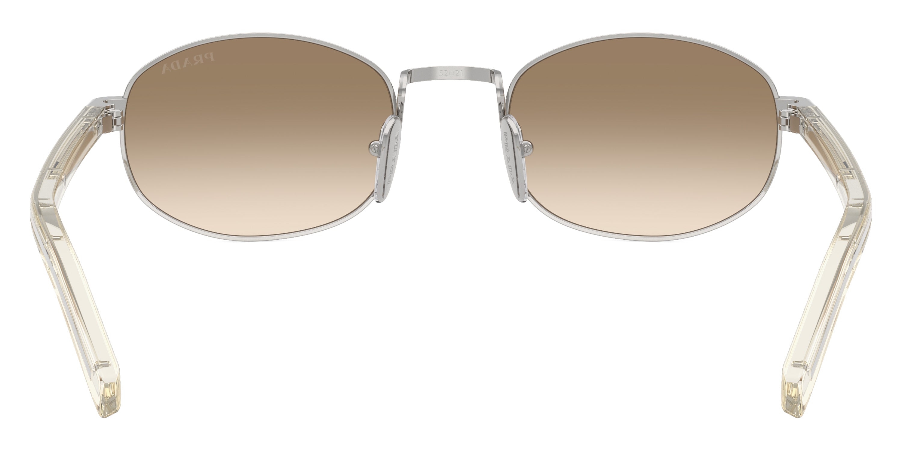 PRADA SUNGLASSES - PR B53S 1BC80K 49 - Silver/Transparent Champagne