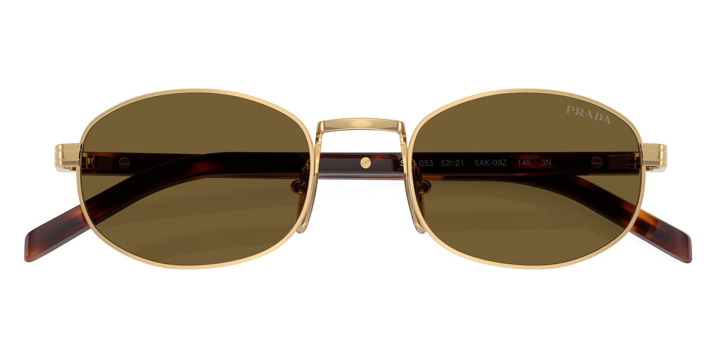 PRADA SUNGLASSES - PR B53S 5AK09Z - Gold/Classic Tortoise