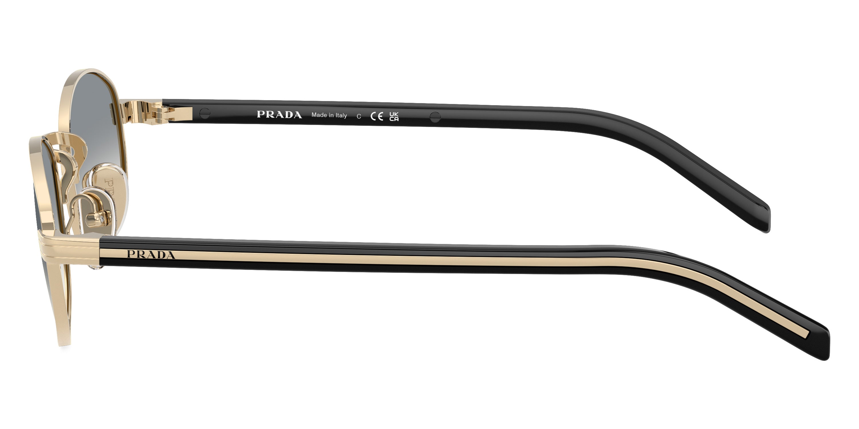 PRADA SUNGLASSES - PR B53S ZVN02C 49 - Pale Gold/Black