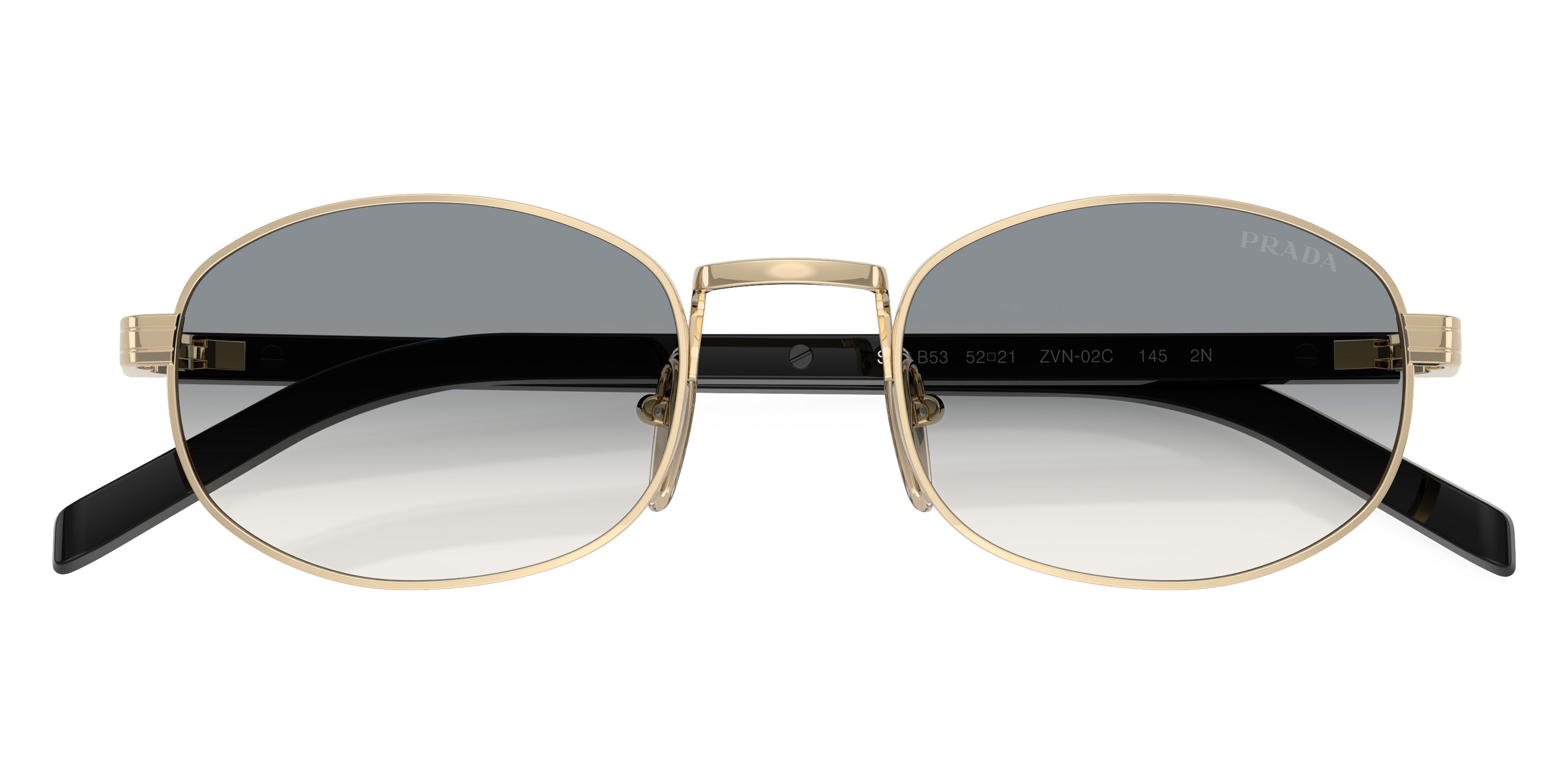 PRADA SUNGLASSES - PR B53S ZVN02C 49 - Pale Gold/Black