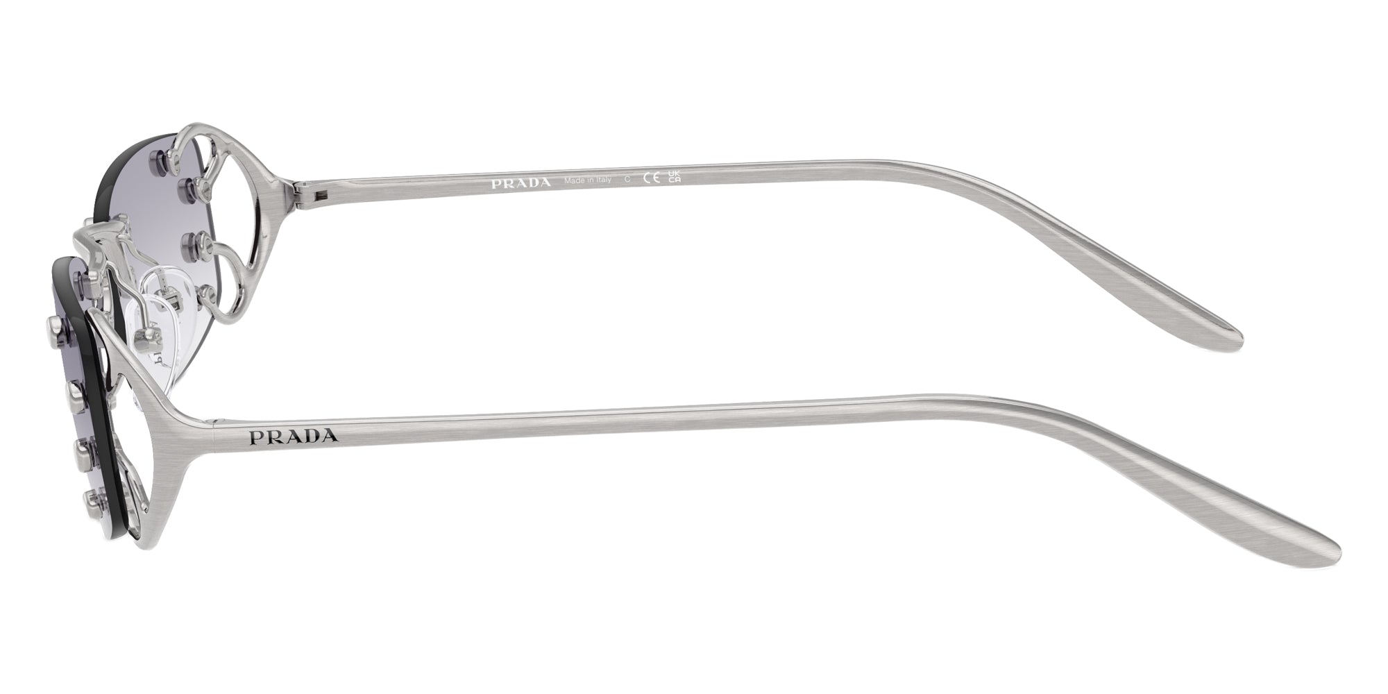 PRADA SUNGLASSES - PR C57S 28H40V 52 - Argento Nouveau