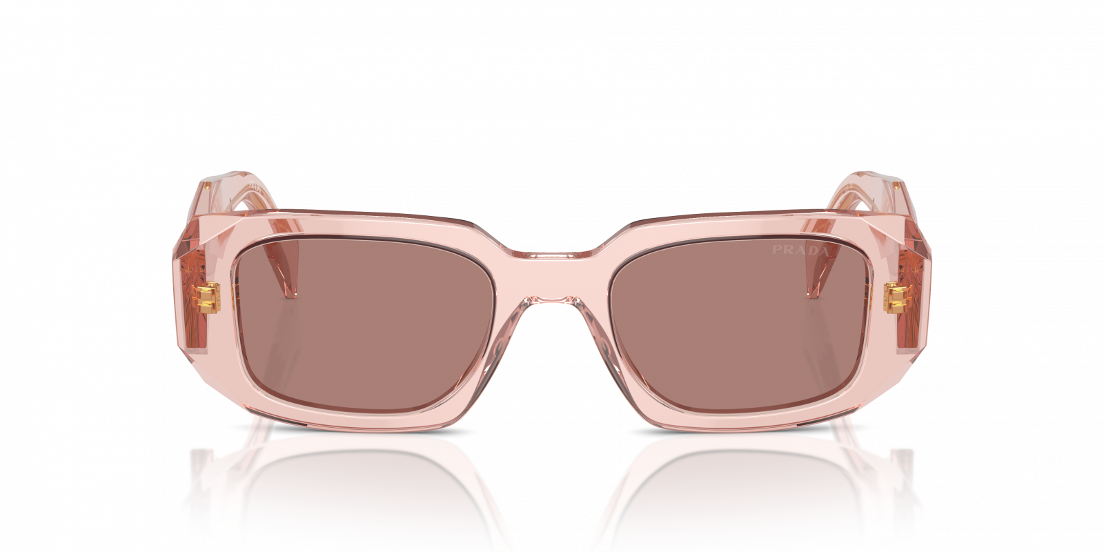 PRADA SUNGLASSES SYMBOLE - PR 17WS 19Q10D 49 TRANSPARENT PEACH