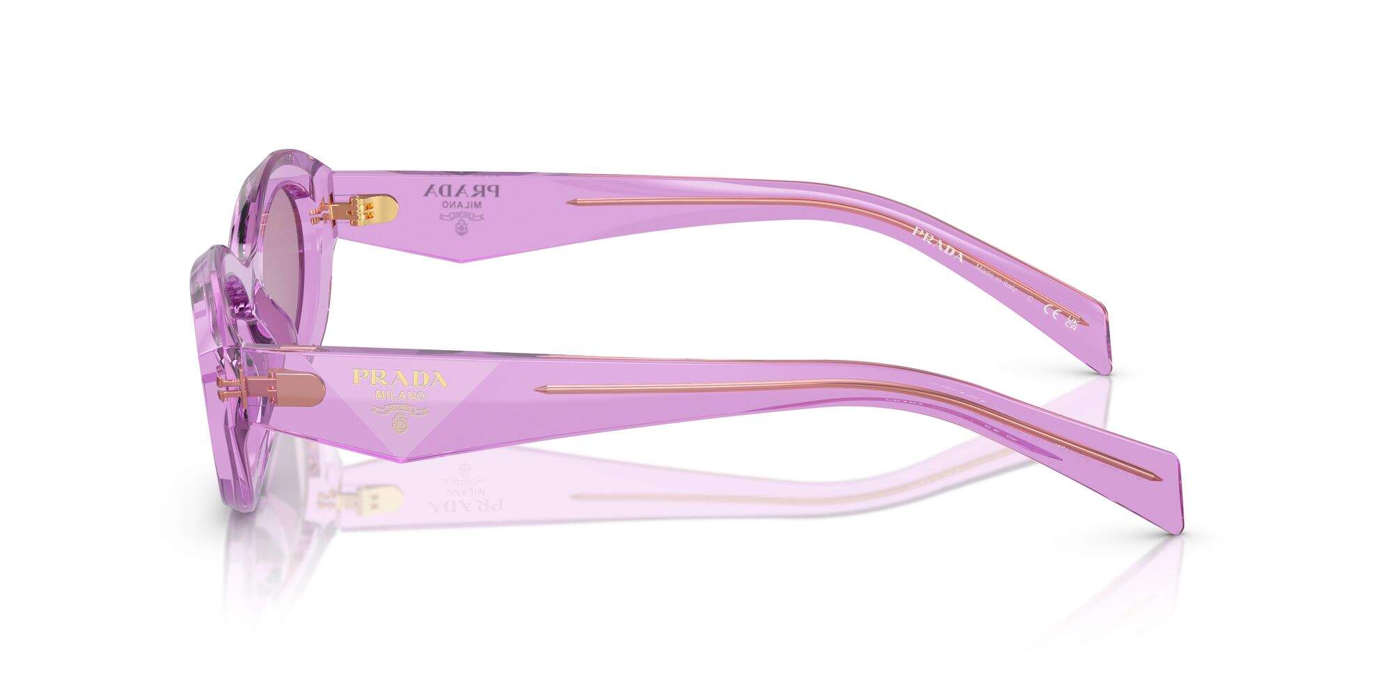 PRADA SUNGLASSES SYMBOLE - PR 26ZS 13R07Q 55 - Transparent Amethyst