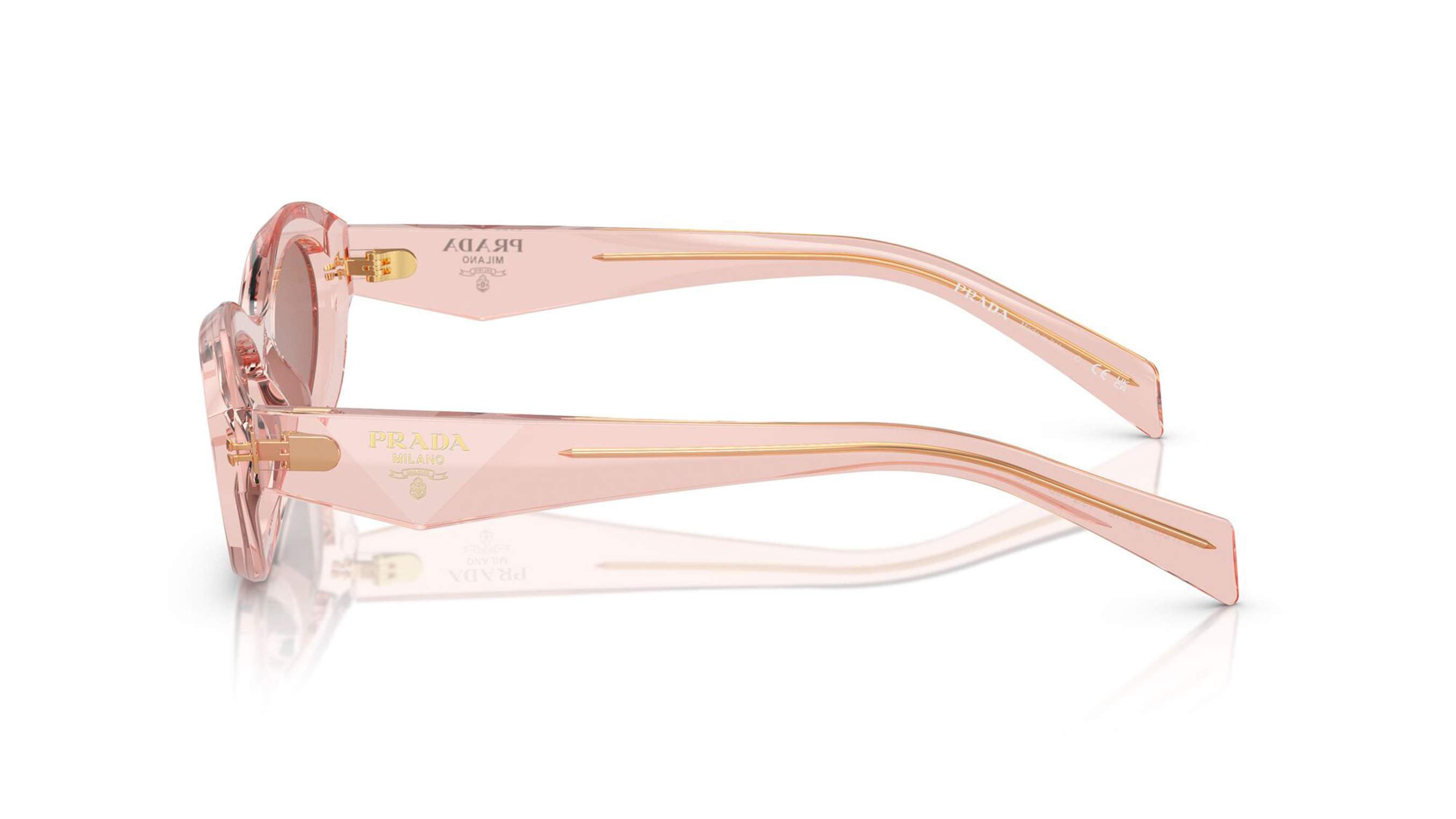 PRADA SUNGLASSES SYMBOLE - PR 26ZS 19Q10D 55 - Transparent Peach