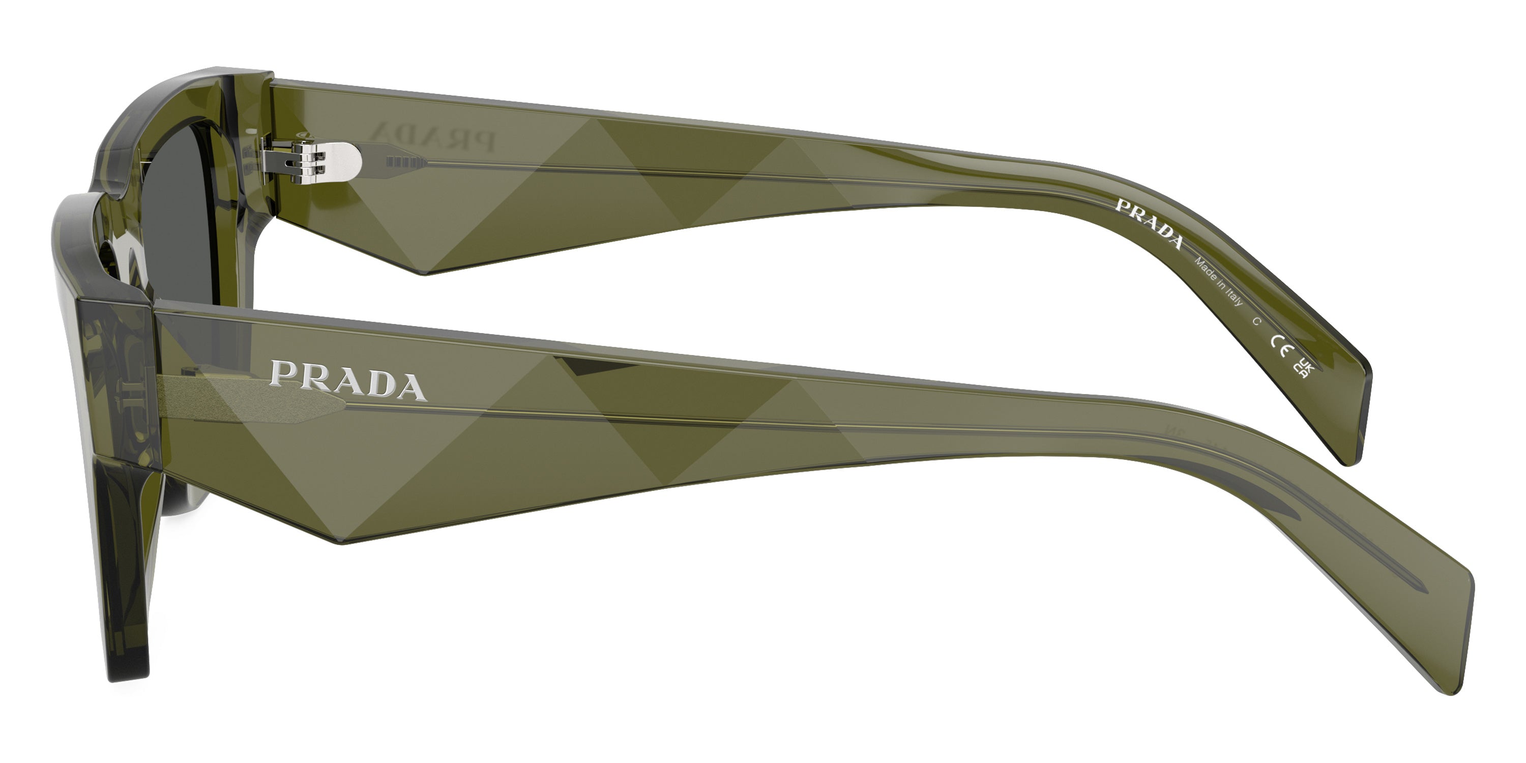 PRADA SUNGLASSES SYMBOLE - PR A06S 25A40L 50 - Transparent Military