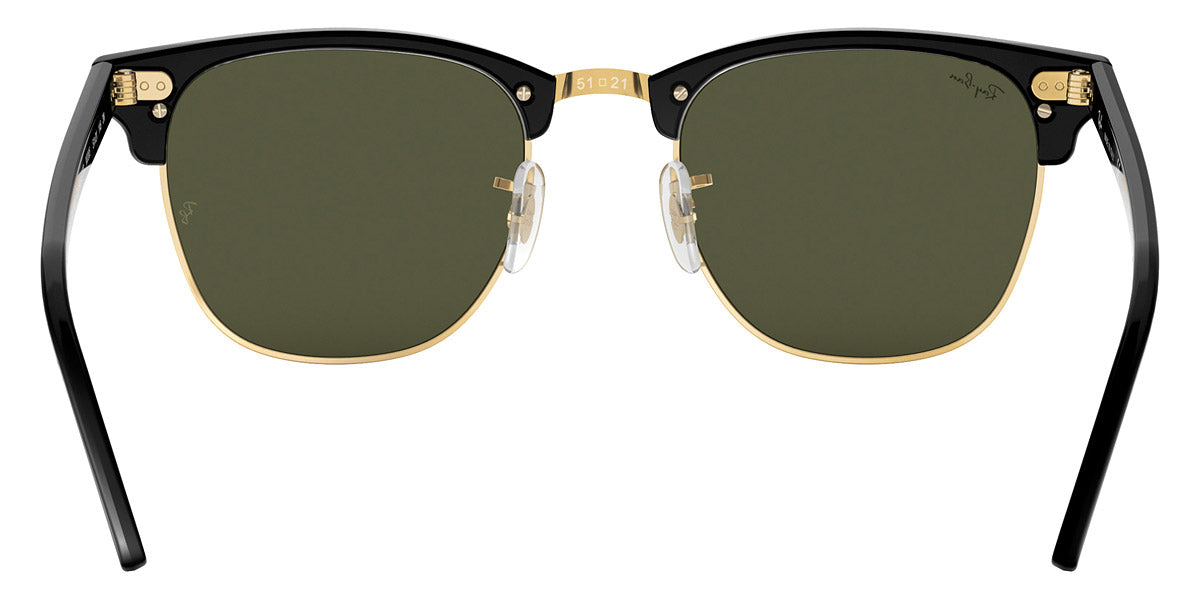 RAY-BAN SUNGLASSES CLUBMASTER - RB3016 W0365 - Black on Gold
