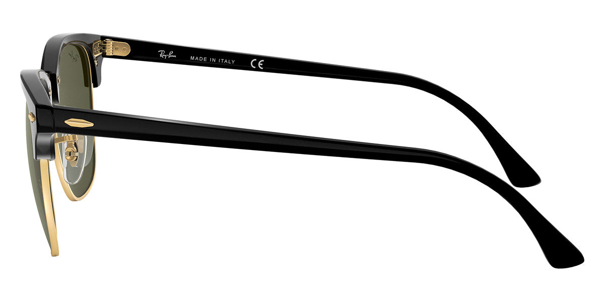 RAY-BAN SUNGLASSES CLUBMASTER - RB3016 W0365 - Black on Gold