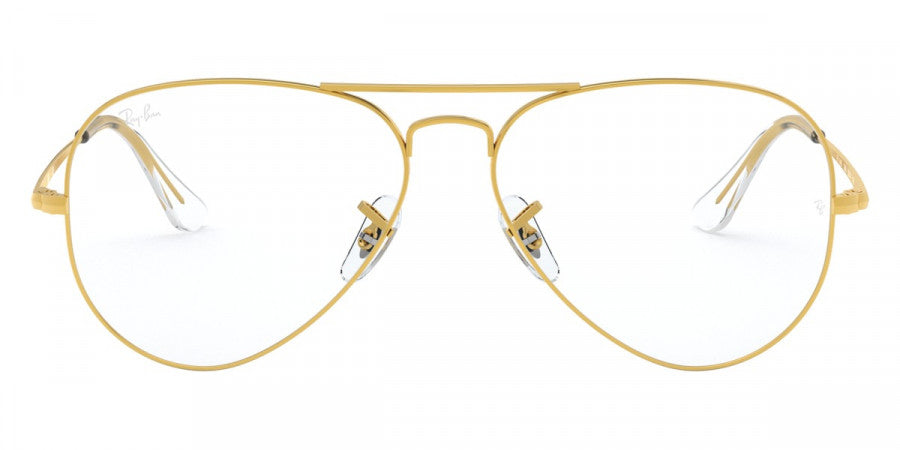 RAY-BAN EYEGLASSES AVIATOR - RX6489 3086 55 - Legend Gold