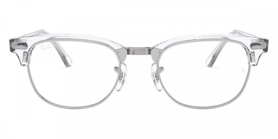 RAY-BAN EYEGLASSES CLUBMASTER - RX5154 2001 53 - White Transparent
