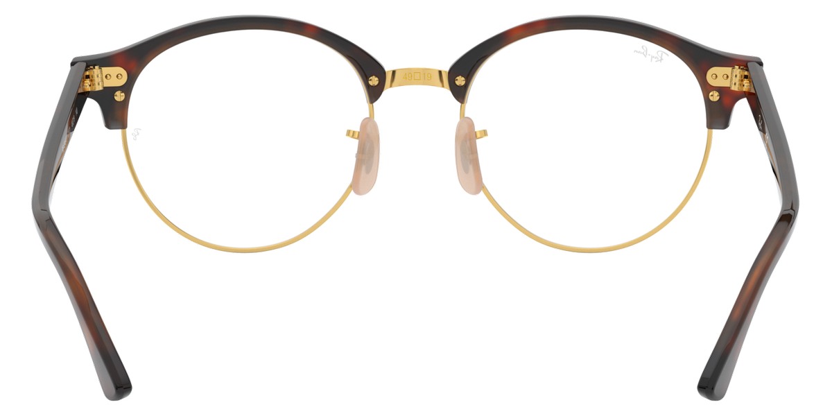 RAY-BAN EYEGLASSES CLUBROUND - RX4246V 2372 49 - Red Havana