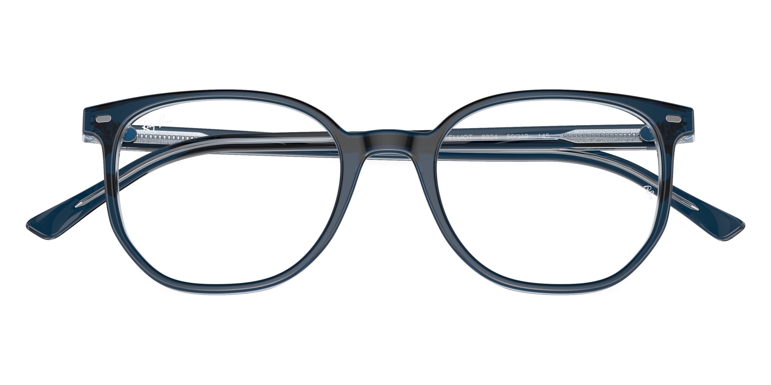 RAY-BAN EYEGLASSES ELLIOT - RX5397 8324 48 - Blue on Transparent Blue