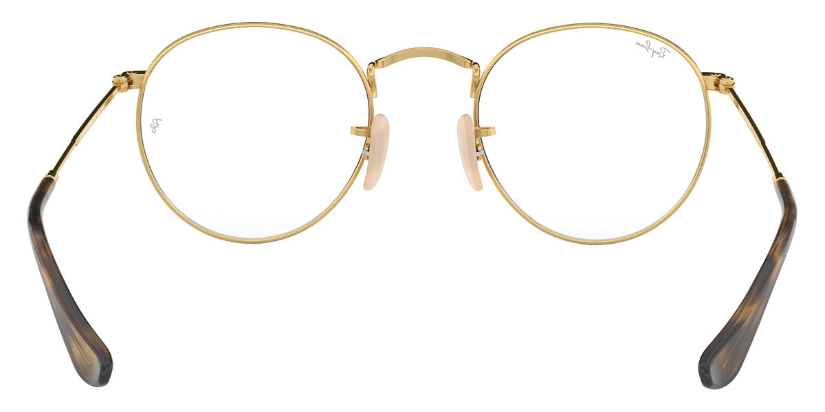 RAY-BAN EYEGLASSES ROUND METAL - RX3447V Havana on Gold
