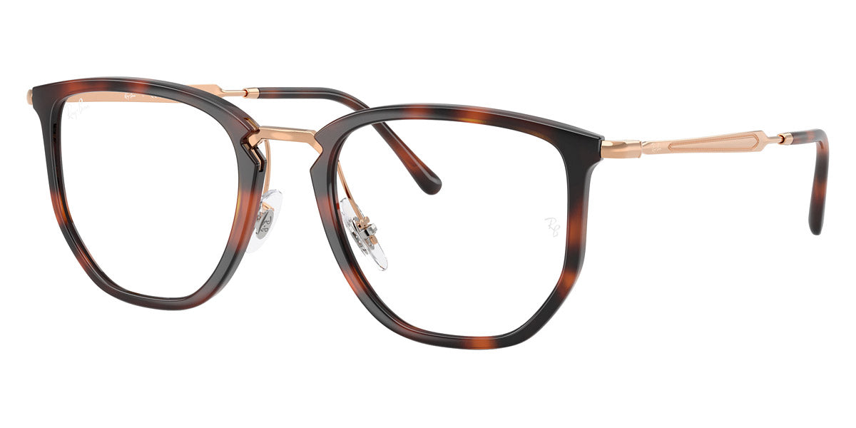 RAY-BAN EYEGLASSES - RX4451V 5687 50 - Striped Havana/Rosegold