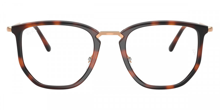 RAY-BAN EYEGLASSES - RX4451V 5687 50 - Striped Havana/Rosegold