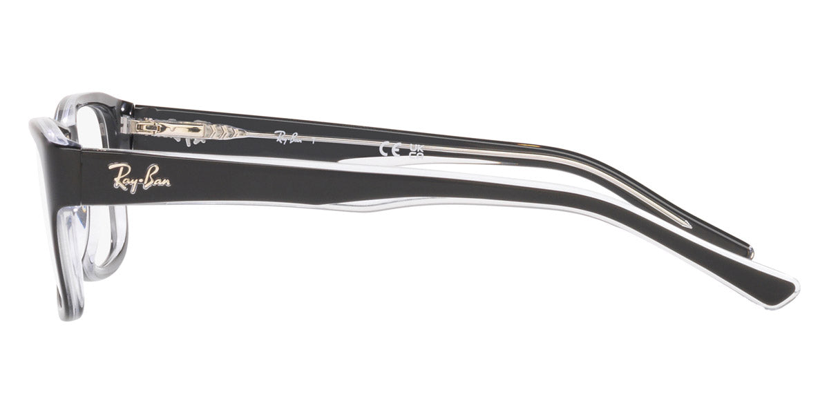 RAY-BAN EYEGLASSES - RX5268 2034 52 - Black on Transparent