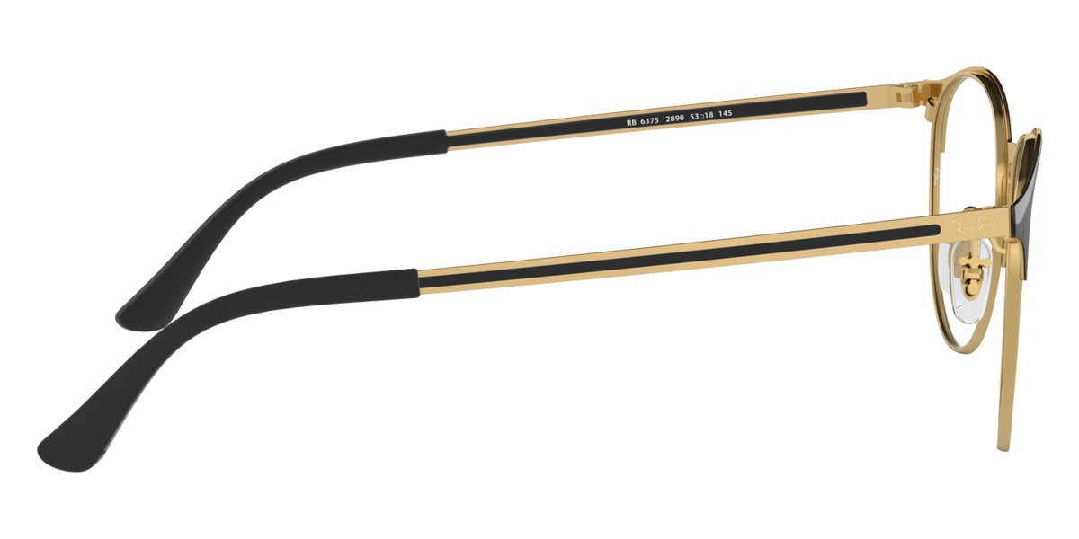 RAY-BAN EYEGLASSES - RX6375 2890 53 - Black On Arista