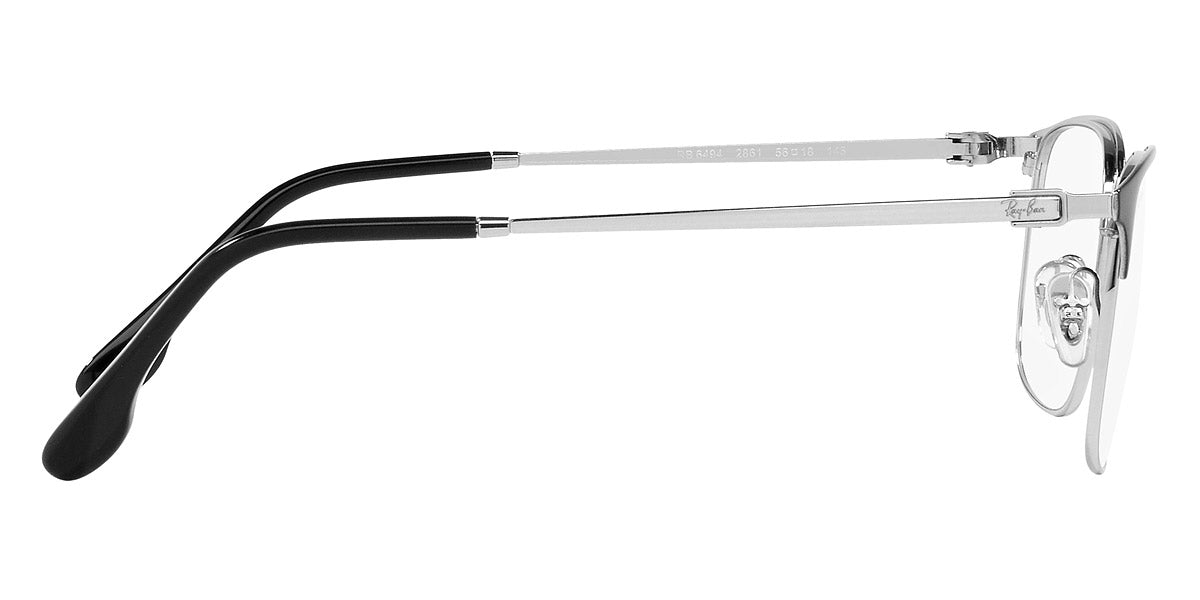 RAY-BAN EYEGLASSES - RX6494 2861 54 - Black on Silver