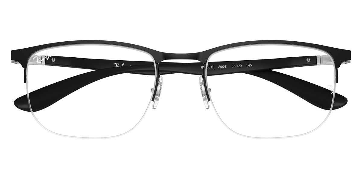 RAY-BAN EYEGLASSES - RX6513 2904 53 - Matte Black on Black