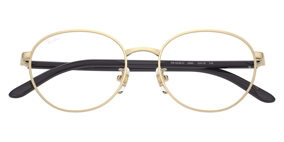 RAY-BAN EYEGLASSES - RX6538D 2993 53 - Pale Gold