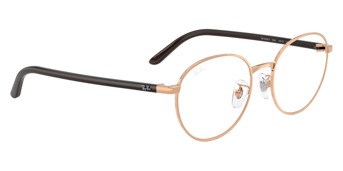 RAY-BAN EYEGLASSES - RX6538D 3094 53 - Rose Gold/Brown