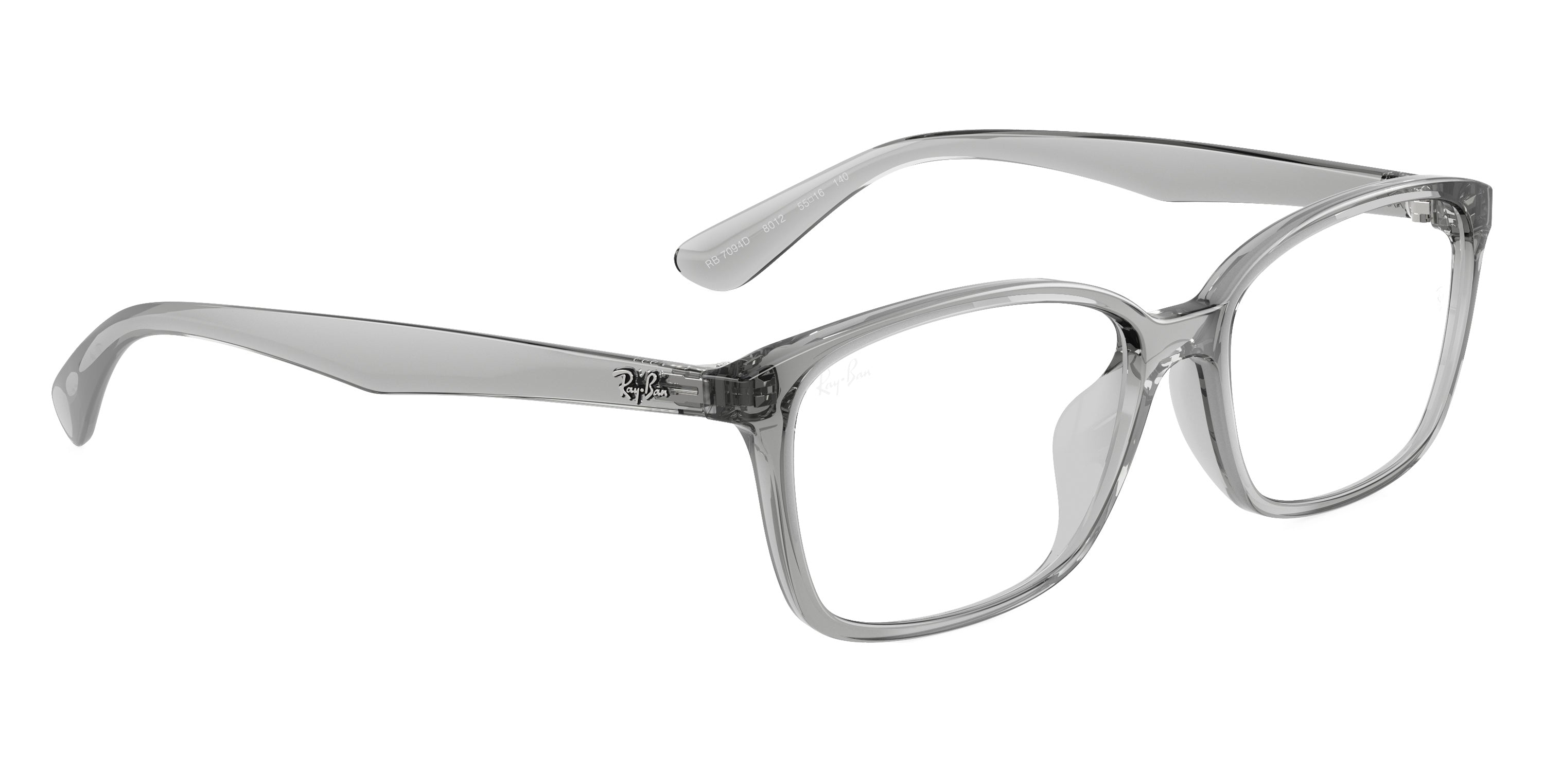 RAY-BAN EYEGLASSES - RX7094D 8012 55 - Transparent Gray