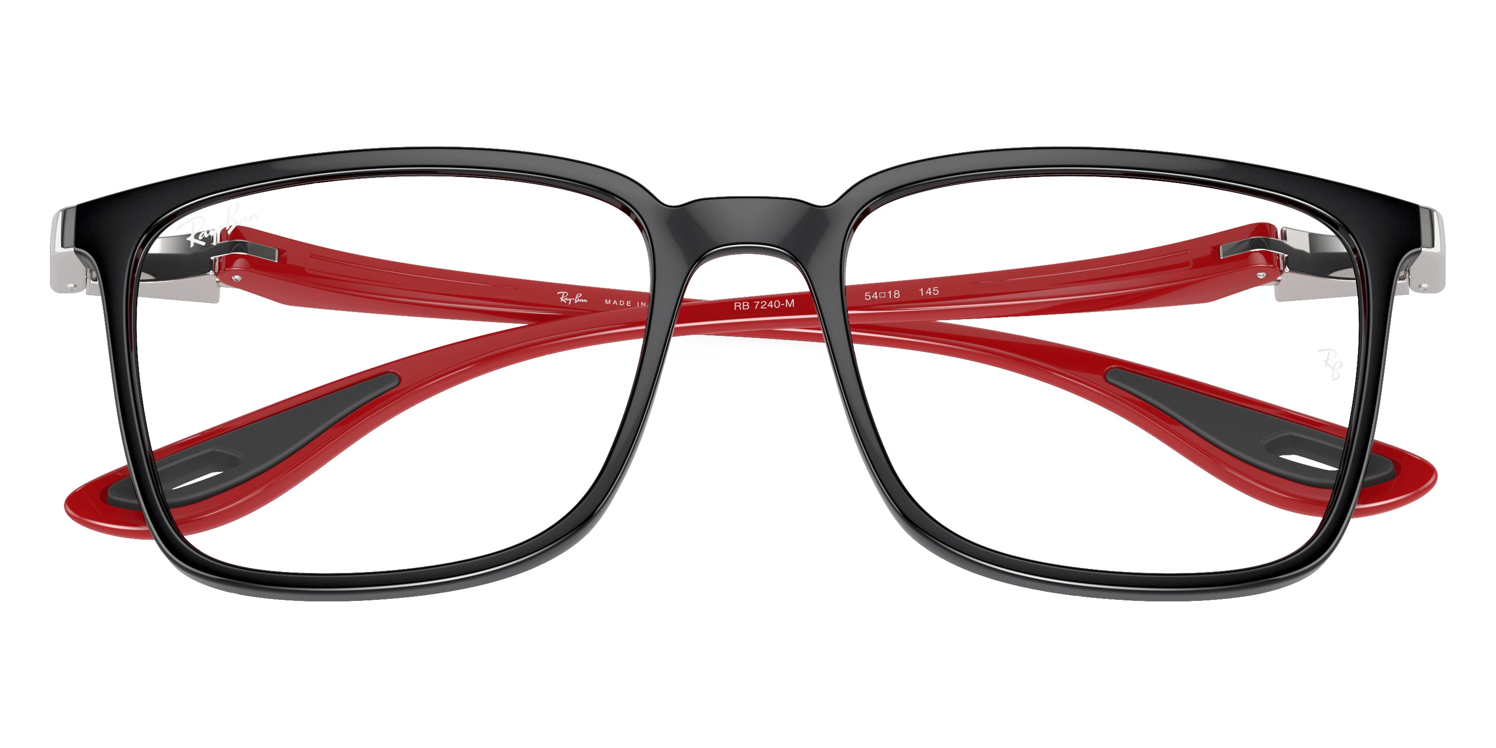 RAY-BAN EYEGLASSES - RX7240M F644 54 - Black/Red