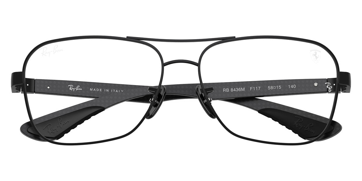 RAY-BAN EYEGLASSES SCUDERIA FERRARI - RX8436M F117 58 - Black/Dark Carbon