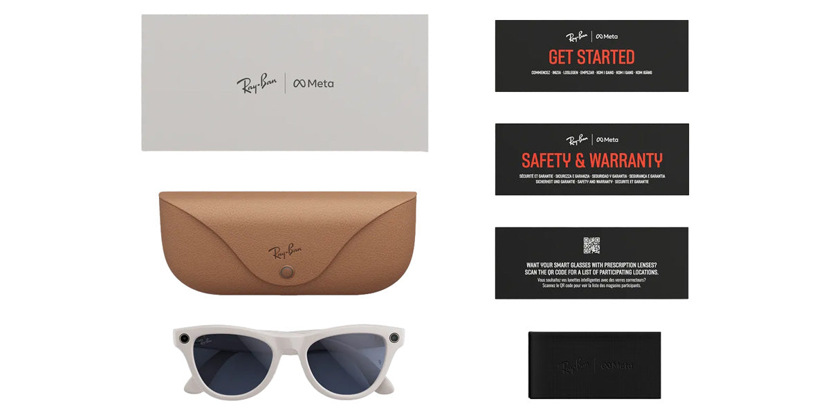 RAY-BAN META  SUNGLASSES SKYLER (GEN 2) - RW4014 6700MF 52 - Shiny Chalky Gray