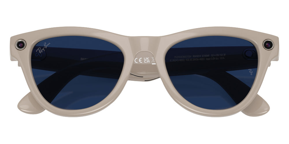 RAY-BAN META  SUNGLASSES SKYLER (GEN 2) - RW4014 6700MF 52 - Shiny Chalky Gray