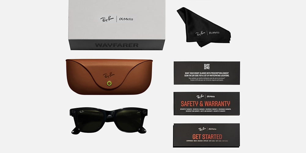 RAY-BAN META SUNGLASSES WAYFARER TRANSITION (GEN 1) - RW4008 601S1M 53 - Black